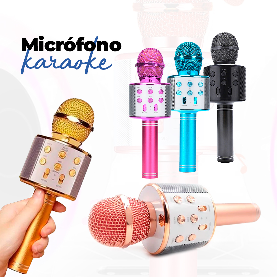 Micrófono Karaoke con múltiples funciones